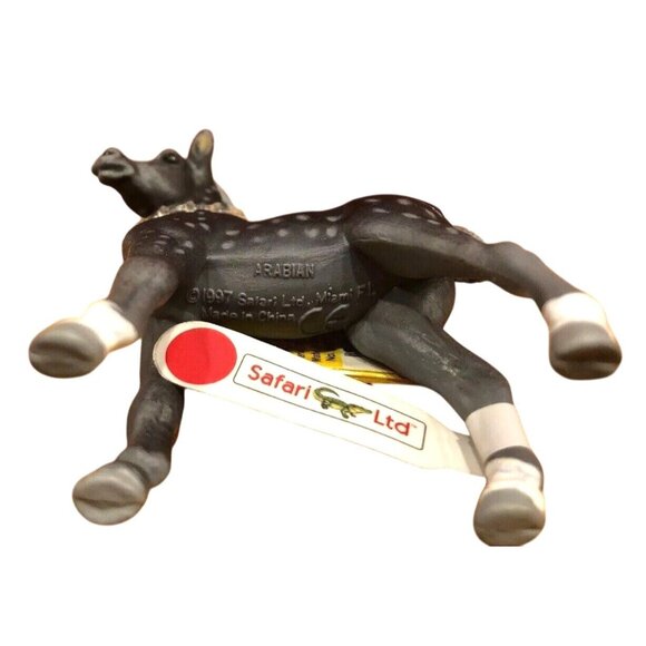 Safari Ltd Dapple Grey Arabian Foal Figure 3" W Tag 2307-29 Retired 1997 Vintage - Picture 5 of 12